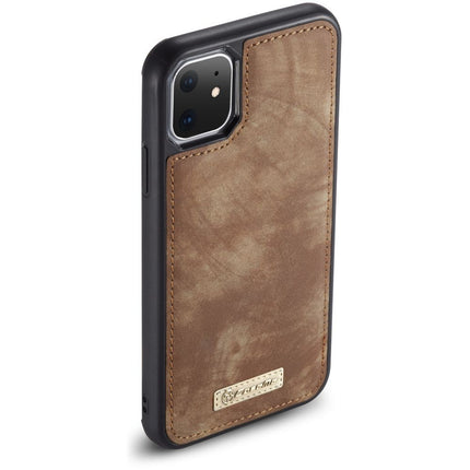 CASEME Apple iPhone 11 Vintage Portemonnee Hoesje - Brown - Casebump