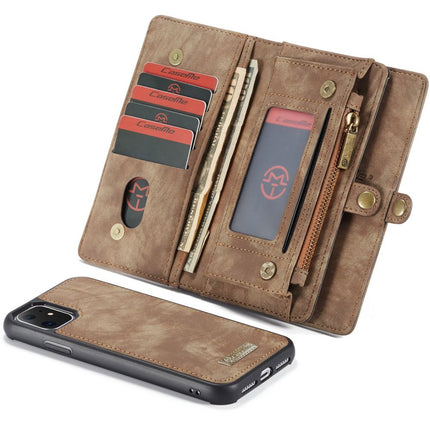 CASEME Apple iPhone 11 Vintage Portemonnee Hoesje - Brown - Casebump