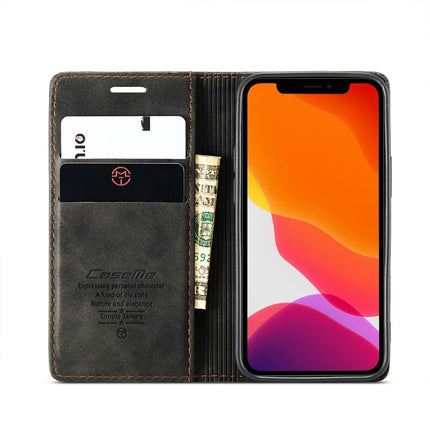 CASEME Apple iPhone 12 Mini Retro Wallet Case - Black - Casebump