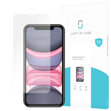 iPhone 11 Tempered Glass -  Screenprotector - Clear - Casebump