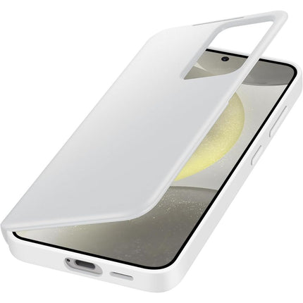 Samsung Galaxy S24 Smart View Wallet Case (White) - EF-ZS921CWEGWW - Casebump