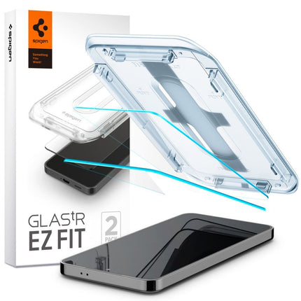Spigen Glass Samsung Galaxy S24 Met Montage Frame EZ FIT - 2 Pack AGL07440 - Casebump