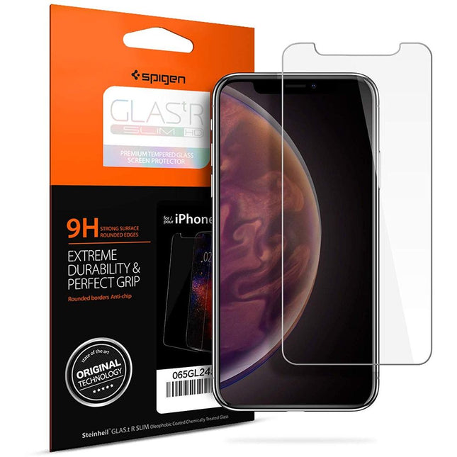 Spigen Glas tR Slim Apple iPhone 11 Pro / iPhone X/XS Tempered Glass - 063GL24514 - Casebump