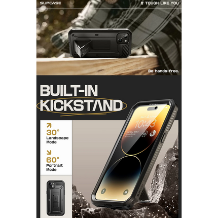 Supcase iPhone 15 Unicorn Beetle Pro Case (black) - Casebump