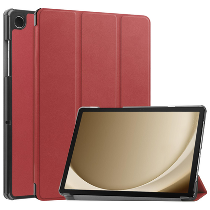 Samsung Galaxy Tab A9+ - Smart Tri-Fold Case - Red - Casebump