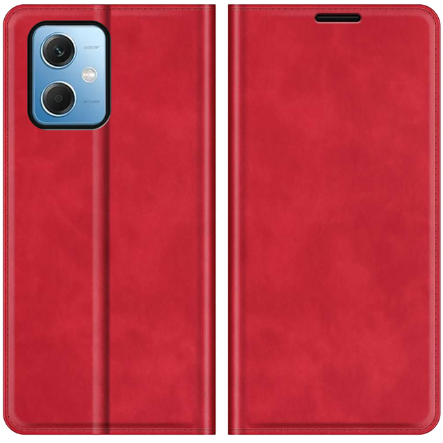 Xiaomi Redmi Note 12 5G Magnetic Wallet Case - Red - Casebump