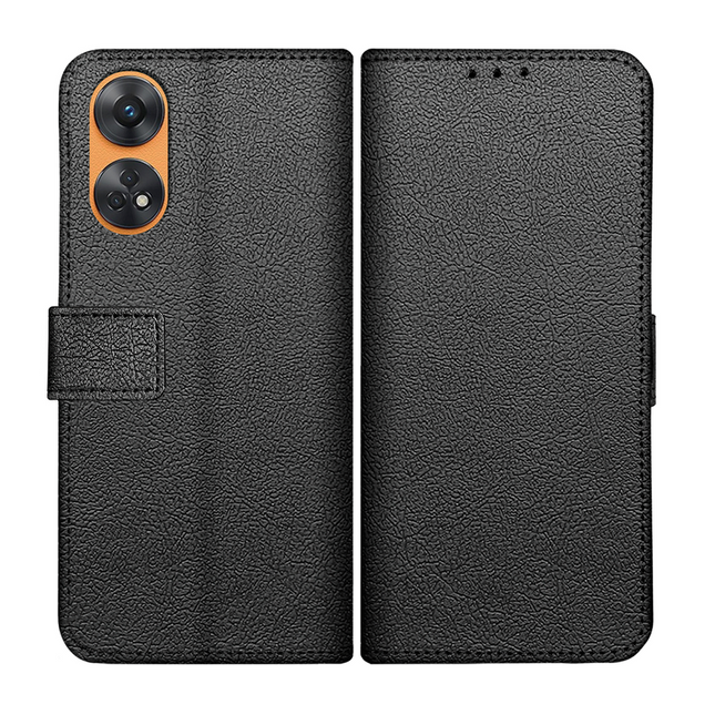 Oppo Reno8 T 4G Classic Wallet Case - Black - Casebump