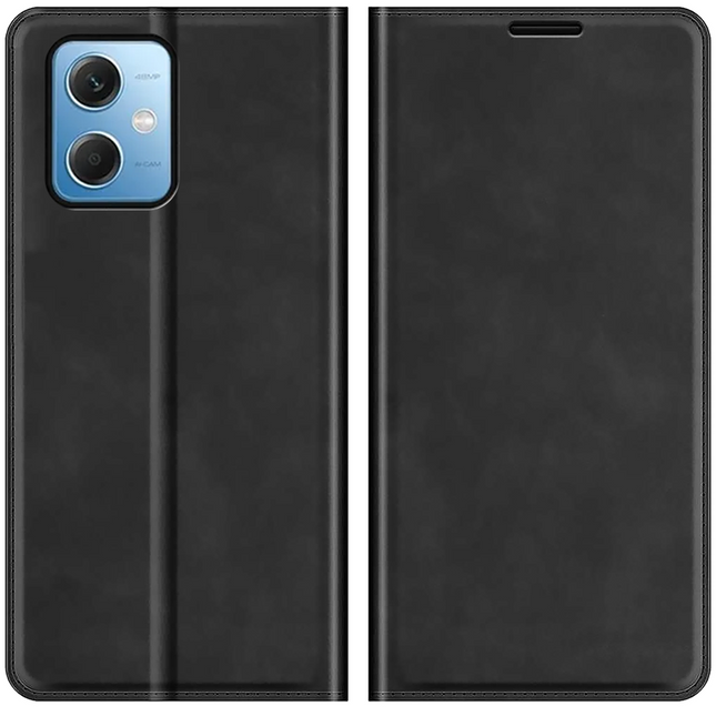 Xiaomi Redmi Note 12 5G Magnetic Wallet Case - Black - Casebump