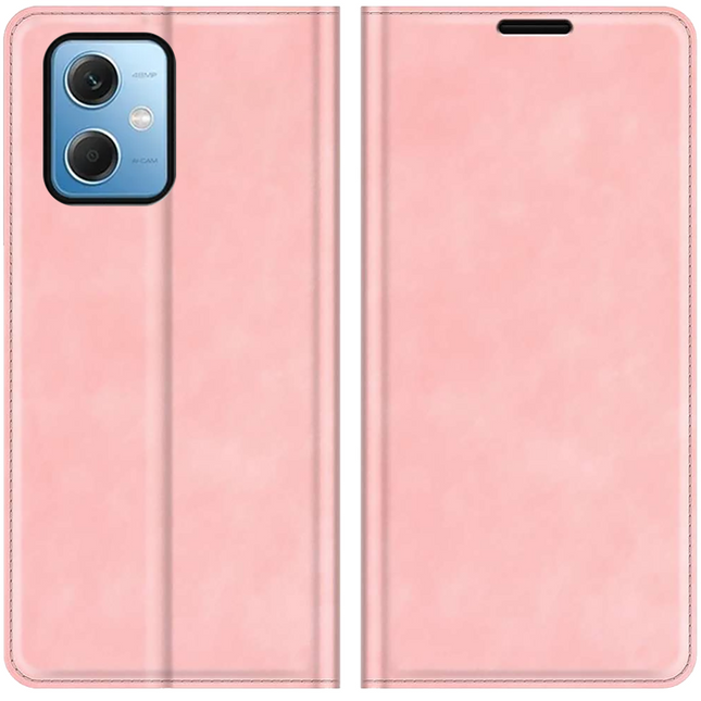 Xiaomi Redmi Note 12 5G Magnetic Wallet Case - Pink - Casebump