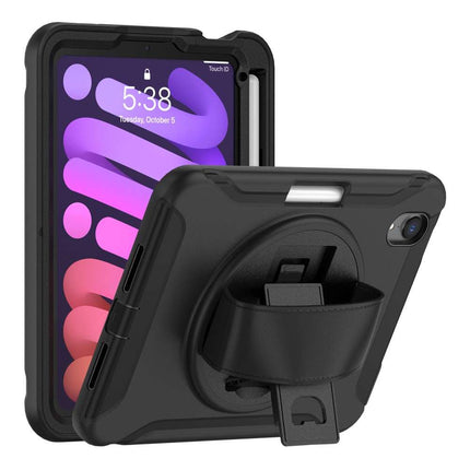 Apple iPad Mini 6 2021 Shock Proof Rotating 360 Case (Black) - Casebump