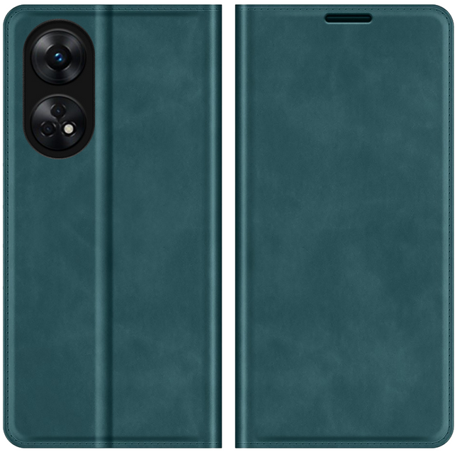 Oppo Reno8 T 4G Magnetic Wallet Case - Green - Casebump