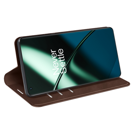 OnePlus 11 Magnetic Wallet Case - Brown - Casebump