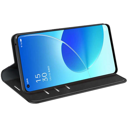 Oppo Reno6 5G Wallet Case Magnetic - Black - Casebump