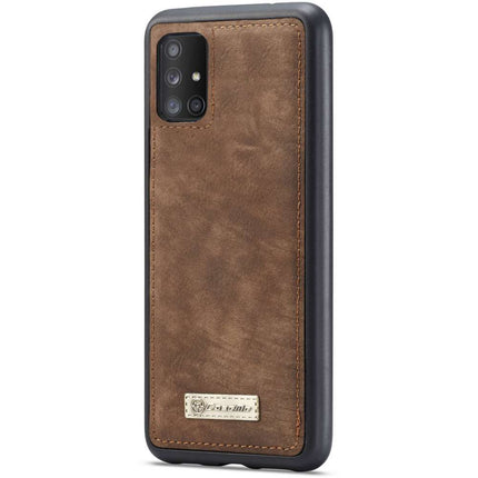 CASEME Samsung Galaxy A51 Vintage Portemonnee Hoesje - Brown - Casebump