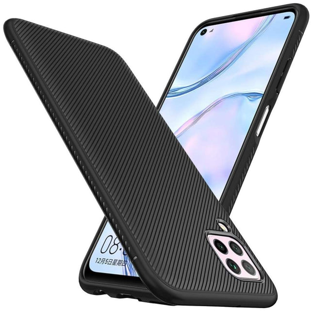 Texture TPU Huawei P40 Lite Case (Black) - Casebump