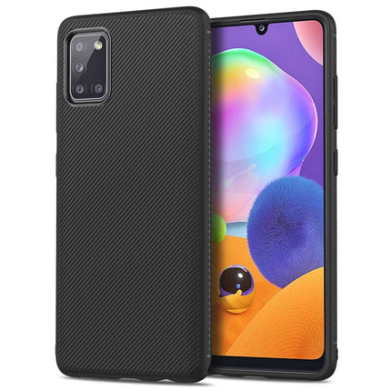 Texture TPU Samsung Galaxy A31 Case (Black) - Casebump