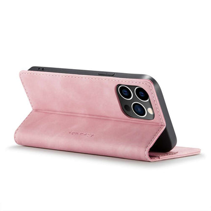 CASEME iPhone 14 Pro Max Retro Wallet Case - Pink - Casebump