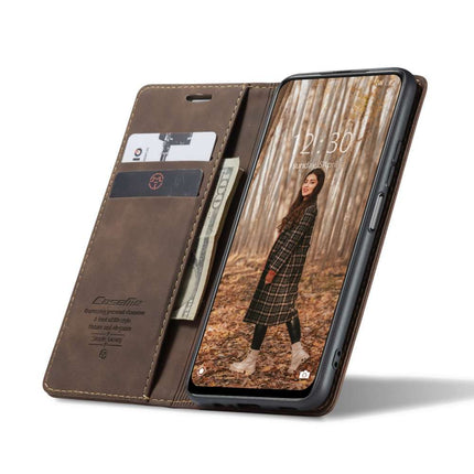 CASEME Xiaomi Poco M4 Pro 5G Retro Wallet Case - Coffee - Casebump