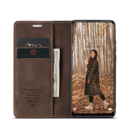 CASEME Xiaomi Poco M4 Pro 5G Retro Wallet Case - Coffee - Casebump