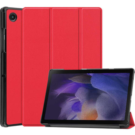 Samsung Galaxy Tab A8 Smart Tri-Fold Case (Red) - Casebump