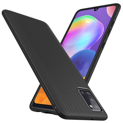 Texture TPU Samsung Galaxy A31 Case (Black) - Casebump