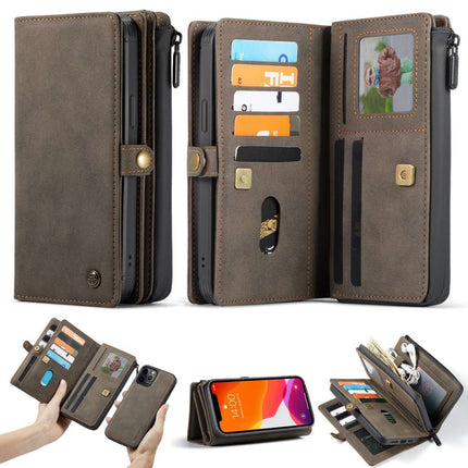 CASEME iPhone 13 Pro Max Luxe Multi Portemonnee Hoesje - Brown - Casebump