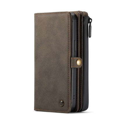 CASEME iPhone 13 Pro Max Luxe Multi Portemonnee Hoesje - Brown - Casebump