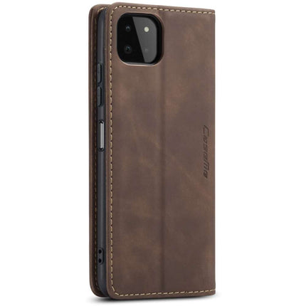 CASEME Samsung Galaxy A22 5G Retro Wallet Case - Coffee - Casebump