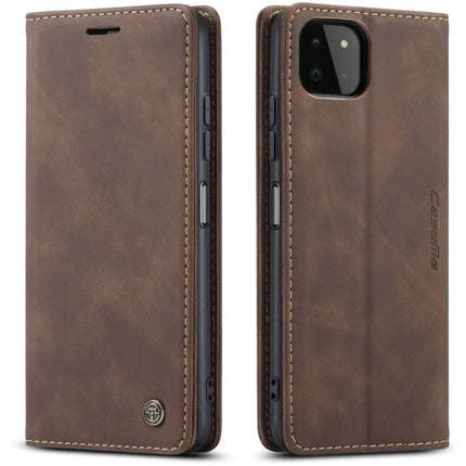 CASEME Samsung Galaxy A22 5G Retro Wallet Case - Coffee - Casebump