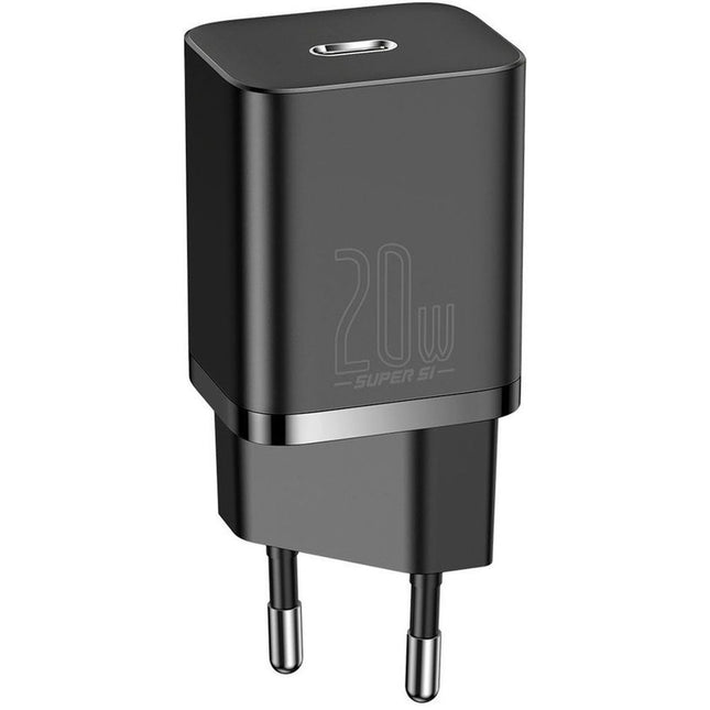 Baseus Super Si USB-C Quick Charger 20W (Black) - CCSUP-B01 - Casebump