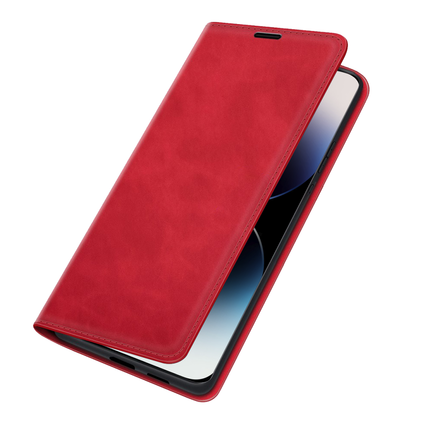 Apple iPhone 14 Pro Wallet Case Magnetic - Red - Casebump