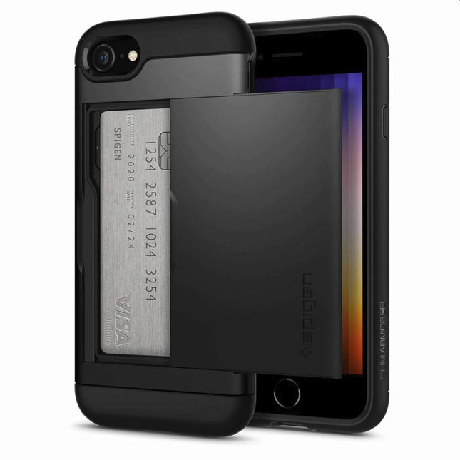 Spigen Slim Armor CS Case Apple iPhone 7 / 8 iPhone SE 2020/2022 (Black) - 042CS20455 - Casebump