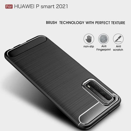 Rugged TPU Huawei P Smart 2021 Case (Black) - Casebump