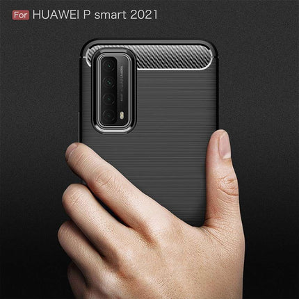 Rugged TPU Huawei P Smart 2021 Case (Black) - Casebump