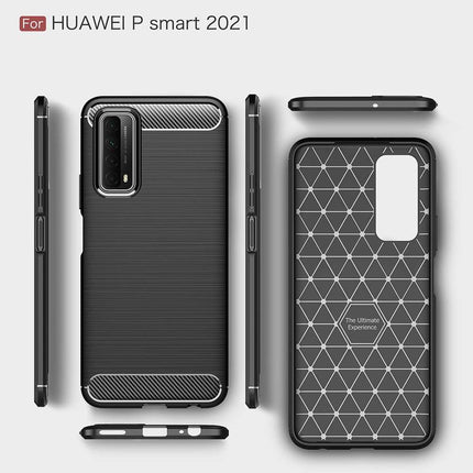 Rugged TPU Huawei P Smart 2021 Case (Black) - Casebump