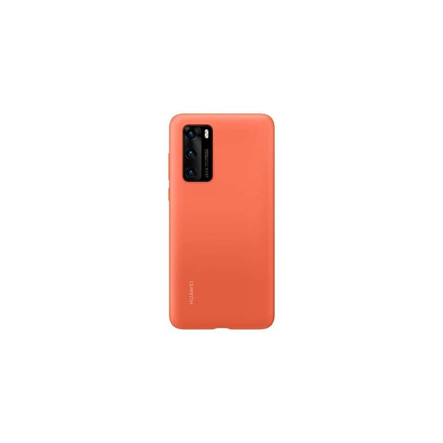 Huawei P40 Silicon Protective Case (Coral Orange) - 51993725 - Casebump