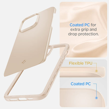 Spigen Thin Fit Apple iPhone 14 Case (Sand Beige) - ACS04793 - Casebump