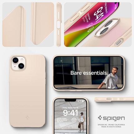 Spigen Thin Fit Apple iPhone 14 Case (Sand Beige) - ACS04793 - Casebump