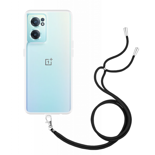 OnePlus Nord CE2 Soft TPU Case with Strap - (Clear) - Casebump