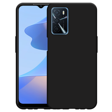 Oppo A54s Soft TPU Case with Strap - (Black) - Casebump