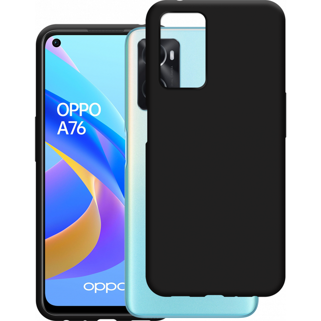 Oppo A76 Soft TPU Case (Black) - Casebump