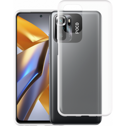 Poco M5s Soft TPU Case with Strap - (Clear) - Casebump