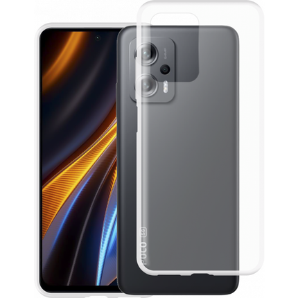 Poco X4 GT Soft TPU Case with Strap - (Clear) - Casebump