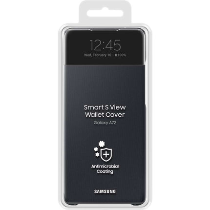 Samsung Galaxy A72 5G S View Wallet Cover (Black) - EF-EA725PBEGEW - Casebump