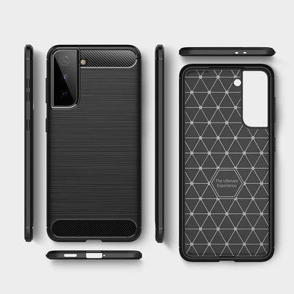 Rugged TPU Samsung Galaxy S21 Plus Case (Black) - Casebump