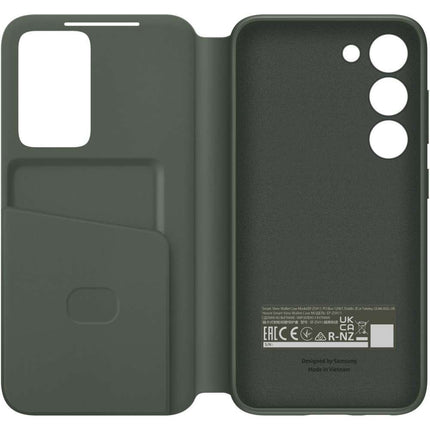 Samsung Galaxy S23 Smart View Wallet Case (Khaki) - EF-ZS911CG - Casebump