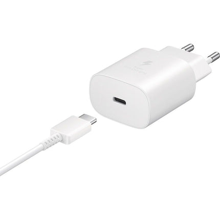 Samsung USB-C Fast Charger (25W) (White) - EP-TA800XW (with cable) - Casebump