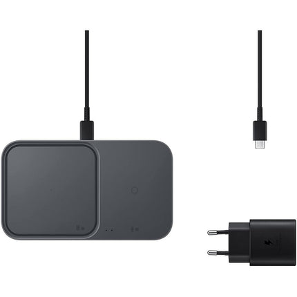 Samsung Wireless Charger Duo Pad With Adapter (Black) - EP-P5400TB - Casebump