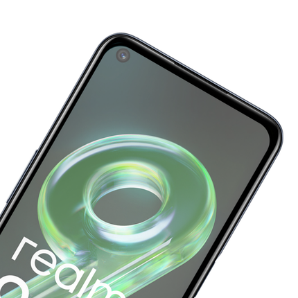 Full Cover Screenprotector Realme 9 5G Tempered Glass - black - Casebump