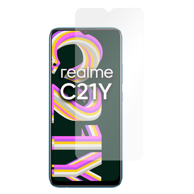 Tempered Glass Realme C21Y Screenprotector - Casebump